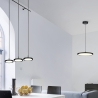 Lámpara colgante LED negra moderna con 3 luces regulables Pular Venta