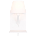 Aplique de pared con carga inalámbrica USB y pantalla de tela Myrik Oferta