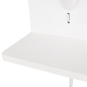 Aplique de pared con carga inalámbrica USB y pantalla de tela Myrik Descueto