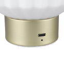 Lámpara de mesa diseño moderno elegante luz LED recargable Arina Rebajas