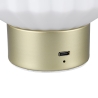 Lámpara de mesa diseño moderno elegante luz LED recargable Arina Rebajas
