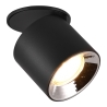 Foco LED negro de techo ajustable diseño moderno Sirio Descueto