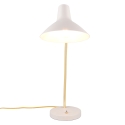 Lámpara elegante de escritorio ajustable en metal dorado Jarak Rebajas