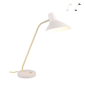 Lámpara elegante de escritorio ajustable en metal dorado Jarak Promoción