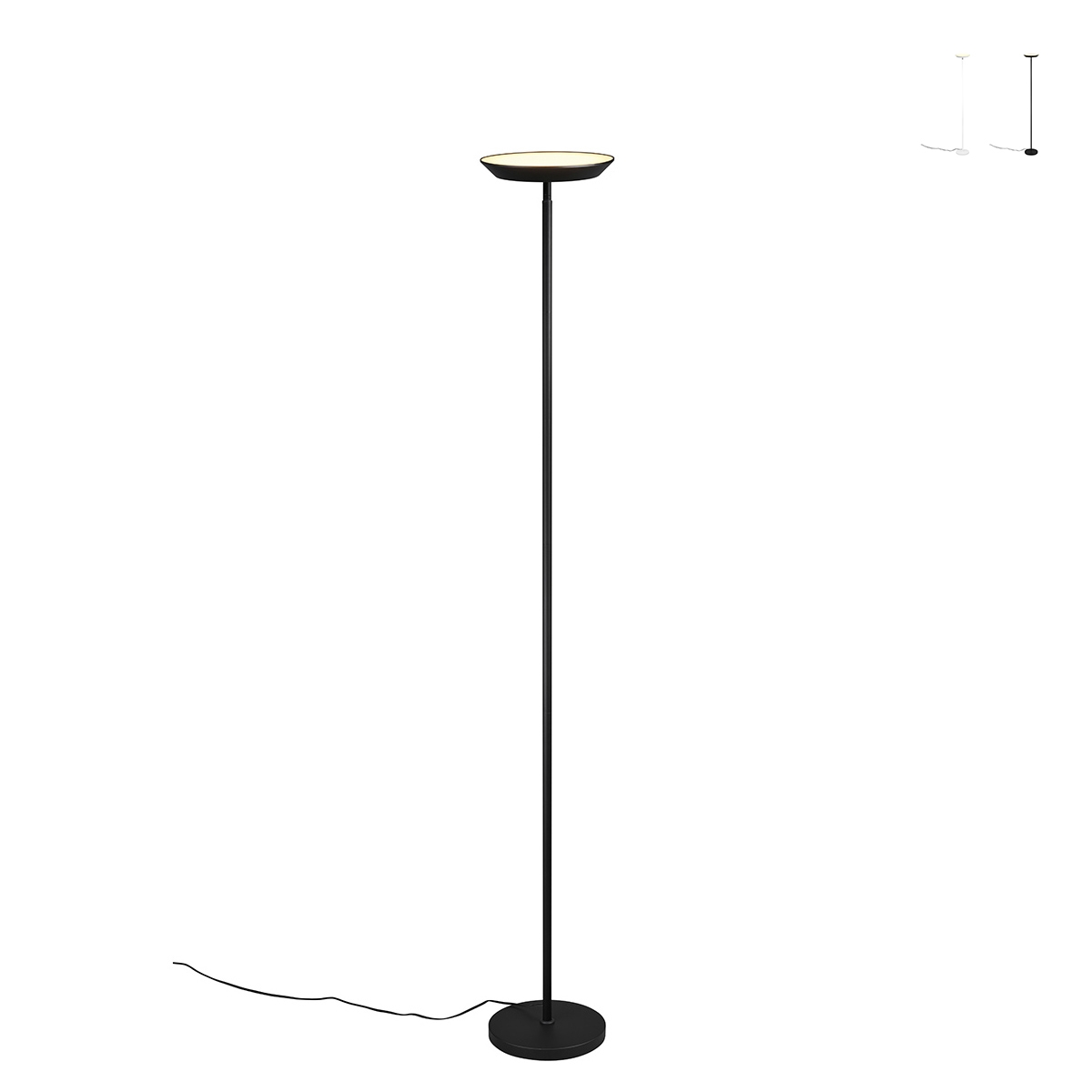 Lámpara de pie moderna con luz LED y atenuador táctil Avira Promoción Lámpara de pie moderna con luz LED y atenuador táctil Avira Promoción