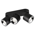 Lámpara de techo con 3 focos LED modernos orientables para península de cocina Kleia Descueto