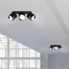 Lámpara de techo con 3 focos LED modernos orientables para península de cocina Kleia Venta