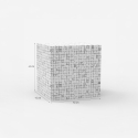 Mesa cuadrada moderna de salón de madera incrustada Manju Modelo