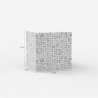 Mesa cuadrada moderna de salón de madera incrustada Manju Modelo