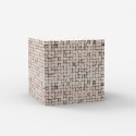Mesa cuadrada moderna de salón de madera incrustada Manju Catálogo