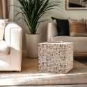 Mesa cuadrada moderna de salón de madera incrustada Manju Venta