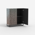 Aparador de salón con 2 puertas con incrustaciones de nácar Evan Oferta