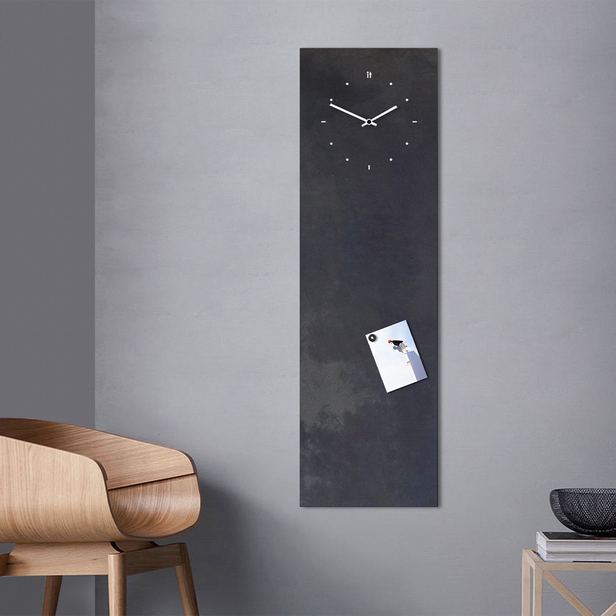 Reloj de pared pizarra magnética vertical Industrial Promoción Reloj de pared pizarra magnética vertical Industrial Promoción