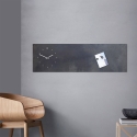 Reloj pared horizontal pizarra magnética Industrial Modelo