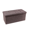 Puf rectangular con almacenamiento 76x34cm para sala de estar en tela Nilo Venta