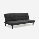 Giada Dark Sofá Cama Diseño En Tejido 2 Plazas para casa y oficina Stock