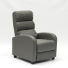 Sillón relax reclinable con reposapiés símil piel Alice 