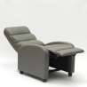 Sillón relax reclinable con reposapiés símil piel Alice 