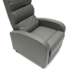 Sillón relax reclinable con reposapiés símil piel Alice 