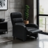 Sillón relax reclinable con reposapiés símil piel Alice 