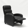 Sillón relax reclinable con reposapiés símil piel Alice 