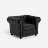 Sillón de salón de estilo clásico Chesterfield de terciopelo Coventry Rebajas
