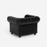 Sillón de salón de estilo clásico Chesterfield de terciopelo Coventry Descueto