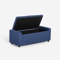 Banco con almacenamiento de tela para dormitorio y recibidor Merak Oferta