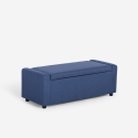 Banco con almacenamiento de tela para dormitorio y recibidor Merak Rebajas