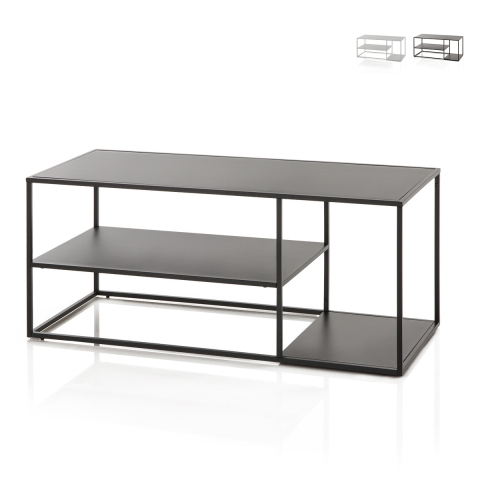 Mesa de centro de metal de diseño moderno 120x50 cm Angie Promoción