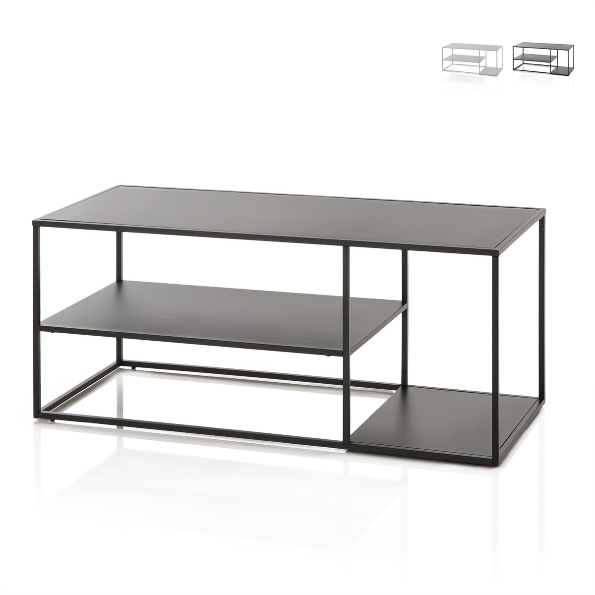 Mesa de centro de metal de diseño moderno 120x50 cm Angie Promoción Mesa de centro de metal de diseño moderno 120x50 cm Angie Promoción