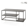 Mesa de centro de metal de diseño moderno 120x50 cm Angie Promoción