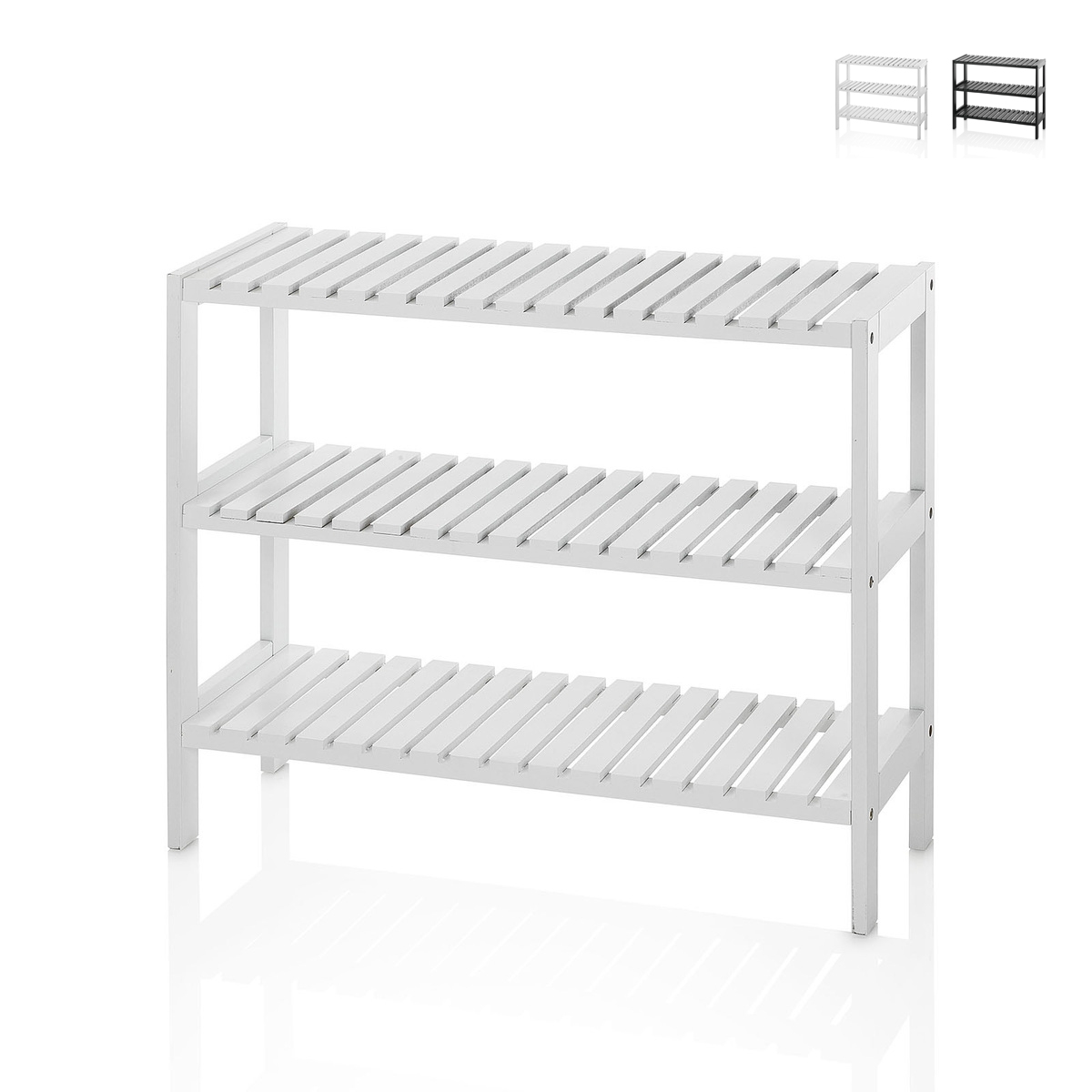 Estantería zapatero de 3 estantes y diseño moderno y compacto Bin