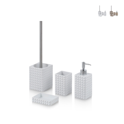 Juego de accesorios de baño de diseño moderno de resina Dakar Promoción