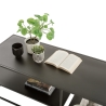 Mesa de centro de metal de diseño moderno 120x50 cm Angie Rebajas
