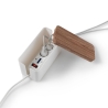 Caja organizadora de cables en ABS con tapa efecto madera Earl Venta