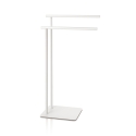 Toallero de pie con 2 barras de metal para baño Hiro Oferta