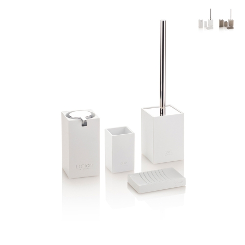 Juego moderno de accesorios de baño de resina y ABS Doha Promoción