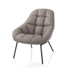 Silla poltrona de cuero sintético acolchada diseño moderno Carla Venta
