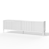 Aparador de cocina moderno 4 puertas con patas de metal Budapest CA Modelo