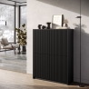Aparador alto moderno con puertas canaleteadas Budapest Venta