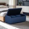 Banco con almacenamiento de tela para dormitorio y recibidor Merak Venta