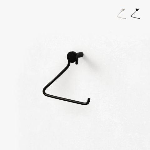 Portarrollos de pared baño moderno en metal mate Kinny Promoción