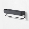 Estante de pared de metal mate con soporte Lara Modelo