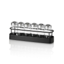 Portaespecias de cocina con set de 6 frascos de vidrio Lyu Promoción