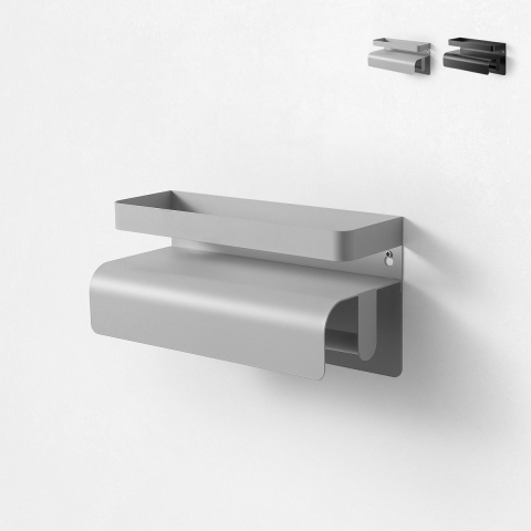 Estante de cocina con portarrollo de metal moderno Gef Promoción