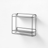 Estante de pared de metal pintado Milo Oferta