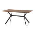 Mesa de comedor moderna 160x90cm de madera y metal industrial Monaco Promoción