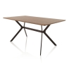 Mesa de comedor moderna 160x90cm de madera y metal industrial Monaco Venta