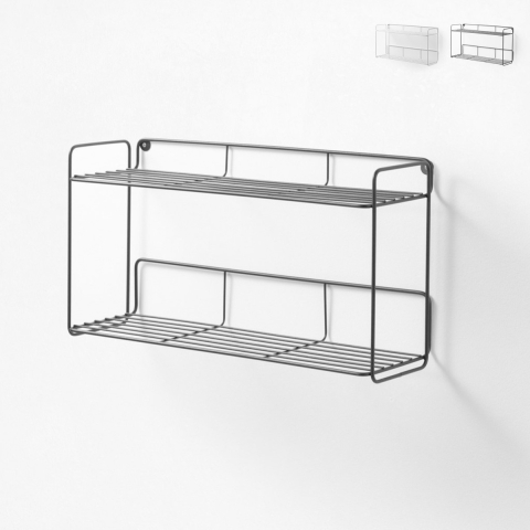 Estantería de pared de metal con 2 repisas Nori Promoción